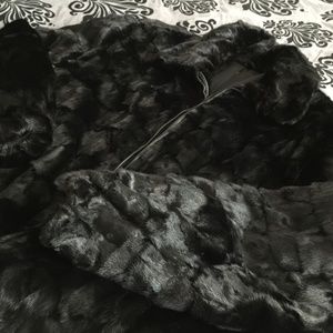 Mink coat W/ hood & hat cap